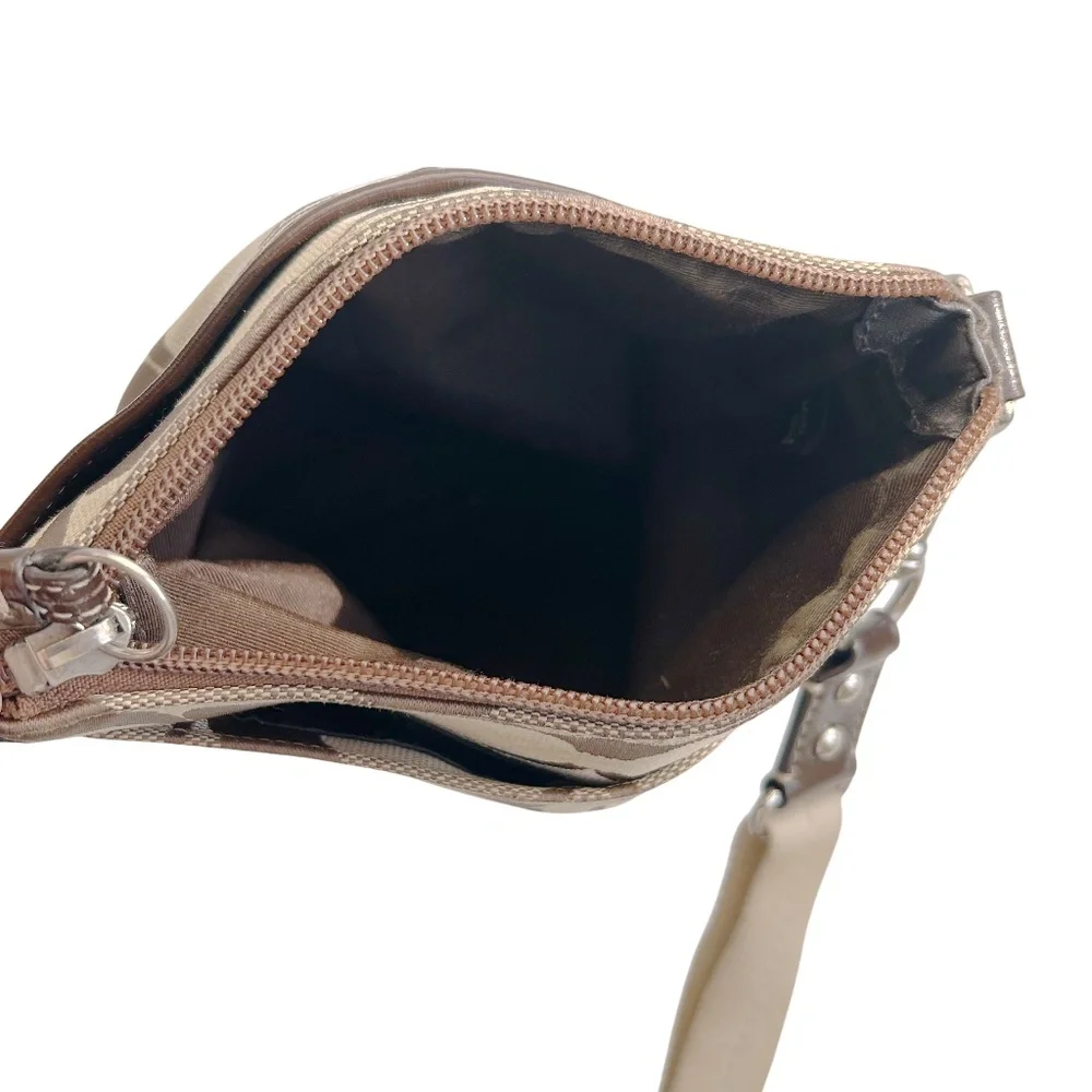Coach Signature Monogram Canvas Crossbody Bag